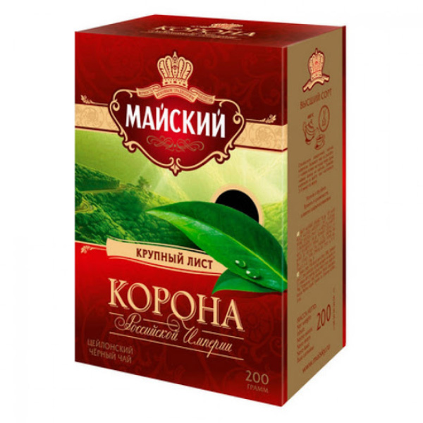 Чай чёрный Майский «Корона Российской Империи», 200гр.
