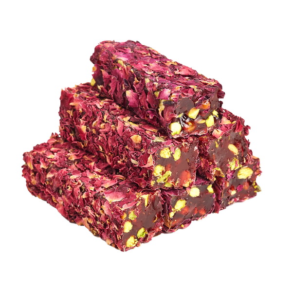 Рахат-лукум — гранатовый с фисташками в розовых лепестках