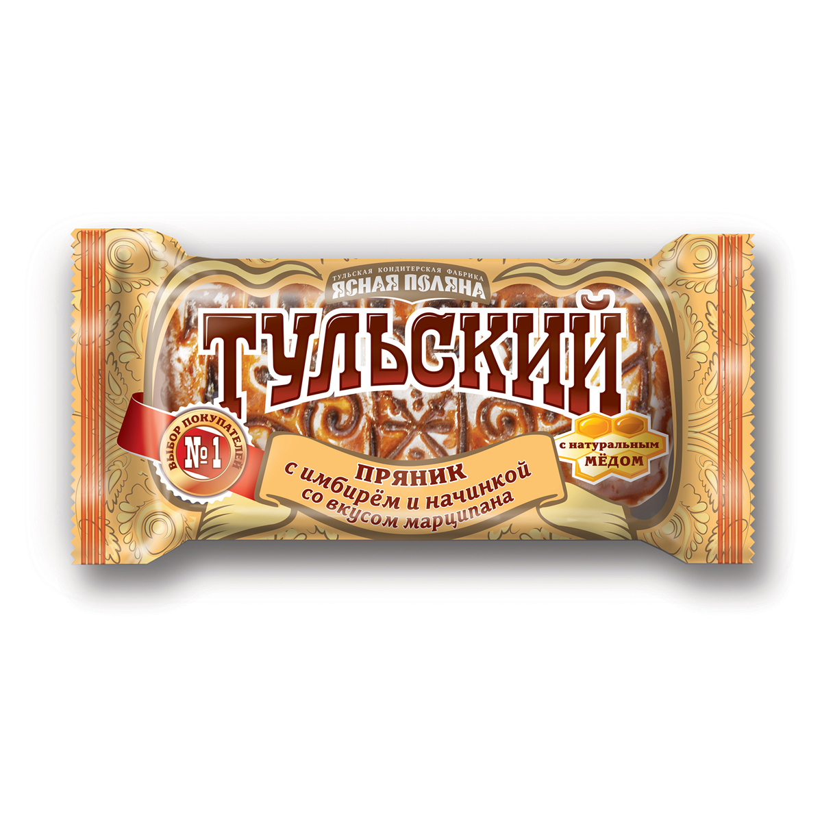 Tula präänik ingveri ja martsipani maitselise täidisega.
Netokaal: 140g.
Valmistaja: Tula kondiitri tehas 