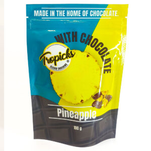 Kuivatatud ananass šokolaadis 100g “Tropicks”
