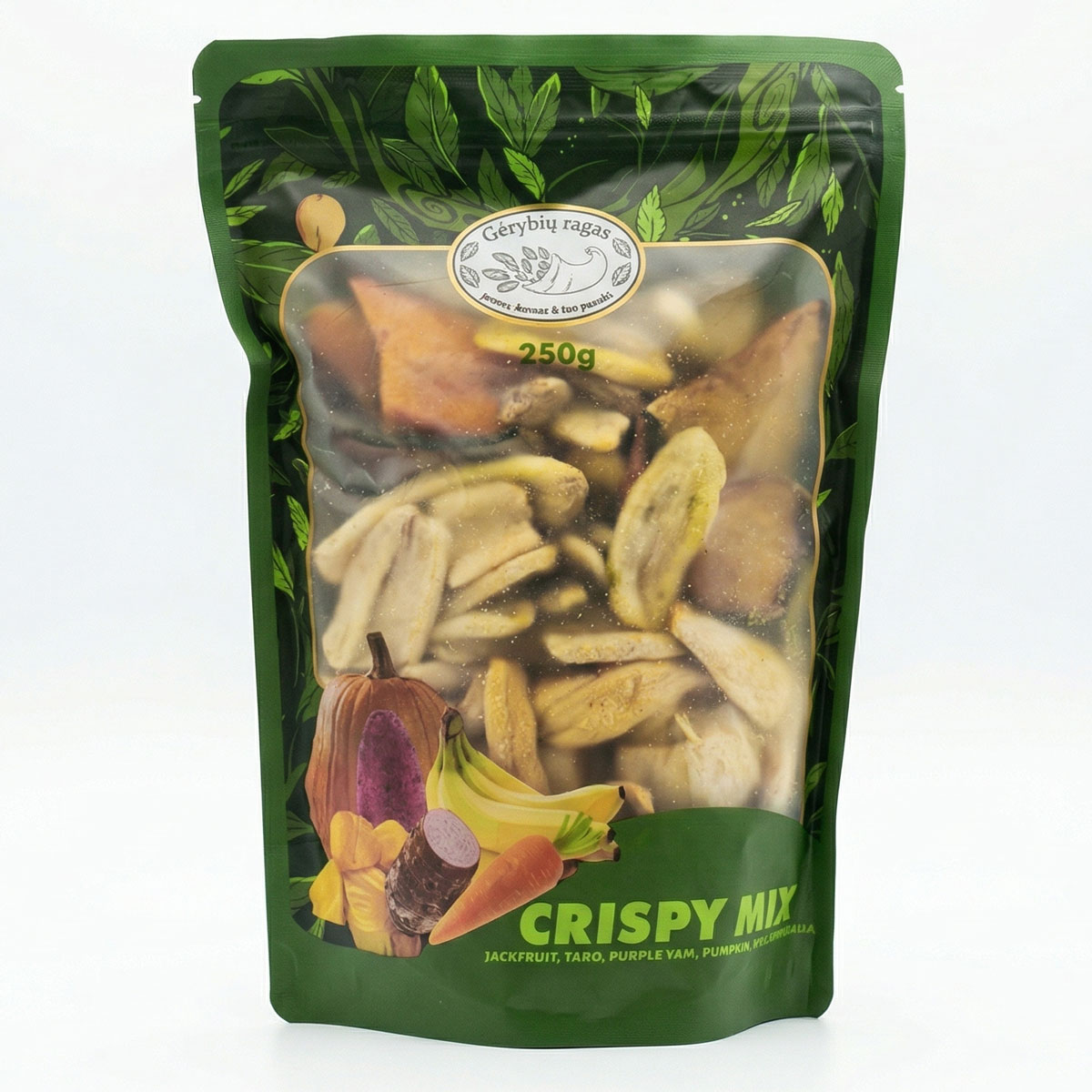 Krõmpsuv segu kuivatatud puu- ja juurviljadest 250g