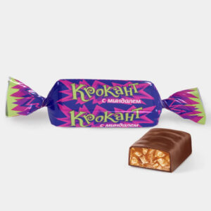 Karamellikommid pähklitega šokolaadiglasuuris “Krokant”